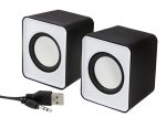 Boxe Stereo 2.0 cu conectare USB & Jack, putere 2 x 3W, culoare alba - imagine 2