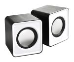 Boxe Stereo 2.0 cu conectare USB & Jack, putere 2 x 3W, culoare alba - imagine 3