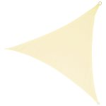 Umbrar de gradina triunghiular, impermeabil, culoare Bej, dimensiune 4 x 4 x 4 m - imagine 3