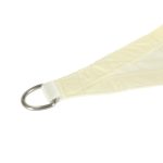 Umbrar de gradina triunghiular, impermeabil, culoare Bej, dimensiune 4 x 4 x 4 m - imagine 6