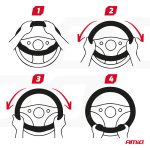 Husa volan auto, model SWC-62, marime M, dimaetru volan 37-39 cm - imagine 5