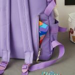 Set 4-in-1 pentru Scolari sau Prescolari - (rucsac, geanta de umar, plic elegant, penar), culoare VIOLET cu IEPURAS, Cod AVX-WT-BUNN-VIOLET - imagine 3
