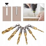 Set Profesional cu 6 piese, gaurire + filet, M3 - M10, duritate medie (Galben) - imagine 2