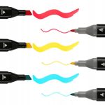 Set 120 Markere Profesionale pentru pasionatii de desen, cu cap dublu gros - subtire, cu geanta de depozitare, model AVX-WT-MDS-120 - imagine 10