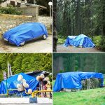 Prelata Impermeabila cu ochiuri metalice de prindere, dimensiune 4,0m x 5,0m, densitate 80g/m2, culoare albastra - imagine 2