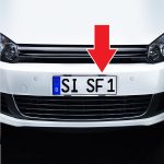 Set suporti placute inmatriculare "INVIZIBILI" (4 piese/set) - imagine 2