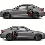 Set 2 stickere autoadezive Tuning in doua culori, model "Gorilla", dimensiune 70 x 47 cm, culoare Negru + Rosu - imagine 2