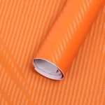 Folie colantare auto Carbon 3D - Orange (3m x 1,27m)