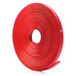 Inele de protectie si decor jante, adezive, din plastic flexibil - ROSU - imagine 2