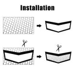 Grila Sport Tuning din Aluminiu, dimensiune 100 x 33cm, decupabila, culoare Neagra - imagine 8