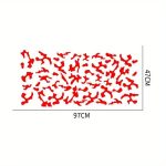 Set 2 stickere autoadezive Tuning in doua culori, model "Paint Stains", dimensiune 97 x 47 cm, culoare Negru + Rosu - imagine 6