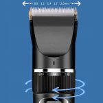 Aparat de tuns profesional pentru cani cu acumulator, lama titan + ceramica, incarcare USB, culoare Neagra, model AVX-WT-BLACK-T10 - imagine 7