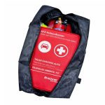 Kit 6 piese "Siguranta Rutiera" compus din Stingator, Trusa Medicala, Triunghi Reflectorizant, Vesta Reflectorizanta si Geanta de depozitare - imagine 2