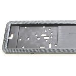 Suport numar inmatriculare INOX + finisaj CARBON, LPF 002