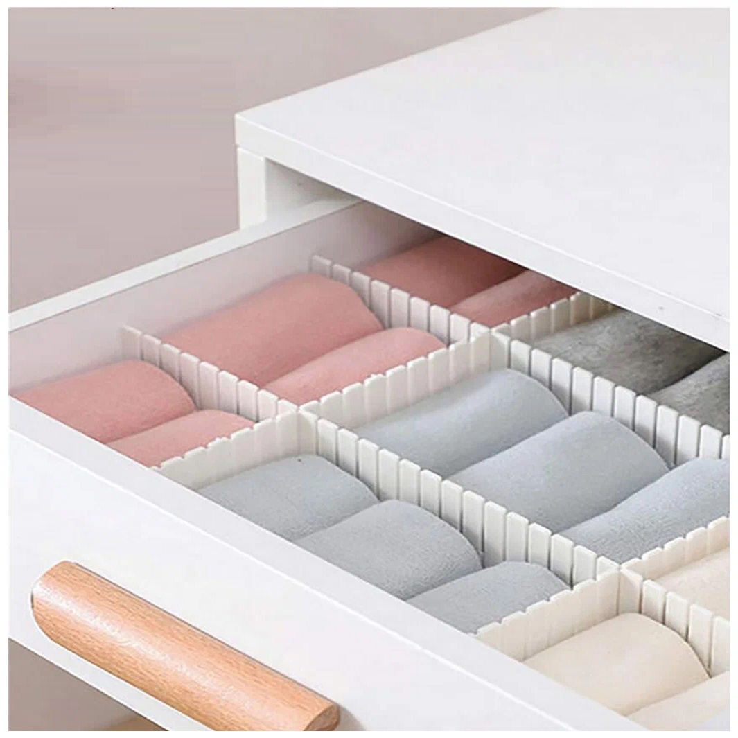 kyguoihl_nkl.jpg Set 4 buc. Separator Organizator pentru sertare, dimensiuni 47 x 7 cm - imagine 1