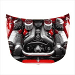 Folie Capota Auto "Hood Art" rezistenta la exterior, marime L (180 x 130cm) - Cod: AVX-CAPOTA-020L - imagine 3