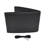 Husa volan OTOM din Piele Ecologica "Perforata" pentru autoturisme, diametru volan 37 - 39 cm, cu ac si ata Neagra - imagine 2