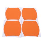 Set 4 bucati protectie zgarieturi manere usa din autocolant carbon 3D Orange - imagine 2