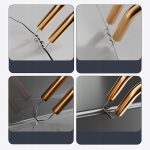 Pistol Profesional pentru lipit/sudat plastic, kit pentru repararea fisurilor din plastic, polipropilena, 400 capse de intarire, putere 50W, culoare Negru, Cod: AVX-WT-WG-X80 - imagine 6