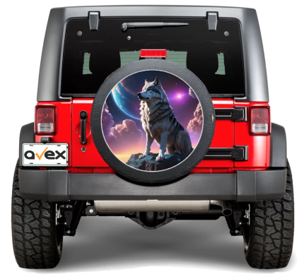 Sticker Auto "Roata de Rezerva" rezistenta la intemperii si raze UV, diametru 55 cm, Cod: AVX-RR02