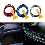 Banda decor interior crom TUNING, 5m, ALBASTRU - imagine 4