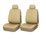 Set 11 huse scaun auto Universale din piele ecologica Bej, AG338F - imagine 3