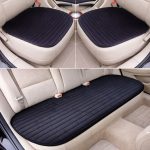 Set 3 piese, protectii scaune si bancheta auto, universale, confortabile, din material textil, culoare Neagra