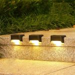 Set 8 Lampi solare LED pentru iluminat scari exterioare cu senzor crepuscular - imagine 4