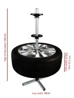 Suport vertical pentru depozitare roti, jante de la 13" la 17" - imagine 3