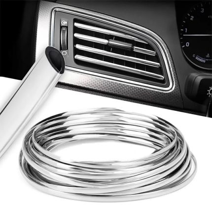 Rola Ornament Auto de tip "U" pentru muchii sau grila ventilatie, 15m liniari, culoare Crom SILVER