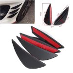 Set 4 buc. aripioare ornamentale bara tuning, culoare neagra - imagine 5