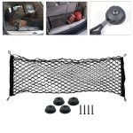 Plasa de bagaje elastica cu buzunar si suporti de montaj, dimensiune 100 x 40 cm - imagine 6