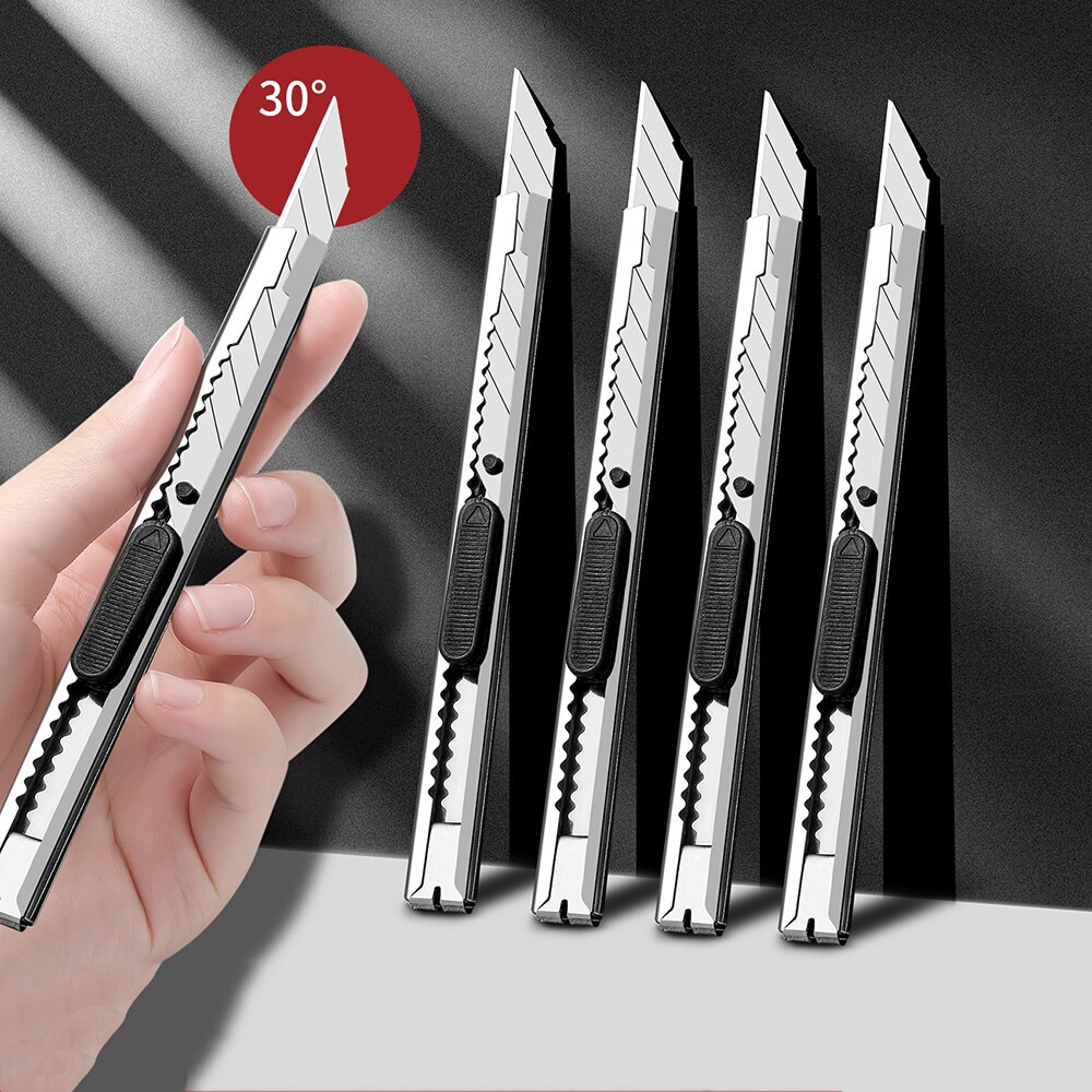 ytftyiuikl.jpg Cutit - cutter metalic standard de 9mm, varf la 30 grade - imagine 1