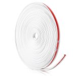 Inele de protectie si decor jante, adezive, din plastic flexibil - ALB - imagine 2