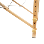 Masa de masaj pliabila, 3 zone, cadru lemn, spuma 5cm, inaltime 55-76cm, piele ecologica, dimensiuni 60x213cm, culoare Burgundy - imagine 11