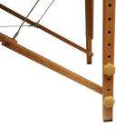 Masa de masaj pliabila, 2 zone, cadru lemn, spuma 5cm, inaltime 55-76cm, piele ecologica, dimensiuni 60x213cm, culoare Crem - imagine 11