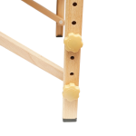 Masa de masaj pliabila, 3 zone, cadru lemn, spuma 5cm, inaltime 55-76cm, piele ecologica, dimensiuni 60x213cm, culoare Neagra - imagine 11