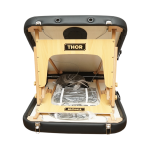 Masa de masaj pliabila, 2 zone, cadru lemn, spuma 5cm, inaltime 55-76cm, piele ecologica, dimensiuni 60x213cm, culoare Neagra - imagine 5