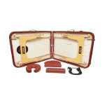 Masa de masaj pliabila, 2 zone, cadru lemn, spuma 5cm, inaltime 55-76cm, piele ecologica, dimensiuni 60x213cm, culoare Burgundy - imagine 7