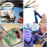 Set Profesional 15 Piese pentru Lipire – Pistol de Lipit, Suport cu Arc, Varfuri Interschimbabile, Pompa cositor, Penseta si Accesorii Complete in Husa Portabila - imagine 4