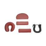 Masa de masaj pliabila, 2 zone, cadru lemn, spuma 5cm, inaltime 55-76cm, piele ecologica, dimensiuni 60x213cm, culoare Burgundy - imagine 8