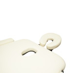 Masa de masaj pliabila, 2 zone, cadru lemn, spuma 5cm, inaltime 55-76cm, piele ecologica, dimensiuni 60x213cm, culoare Crem - imagine 10