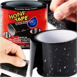 Banda Super Adeziva tip "FLEX TAPE" pentru repararea scurgerilor, rezistenta la apa, culoare neagra, dimensiune 150 x 10cm - imagine 2