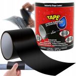 Banda Super Adeziva tip "FLEX TAPE" pentru repararea scurgerilor, rezistenta la apa, culoare neagra, dimensiune 150 x 10cm - imagine 3