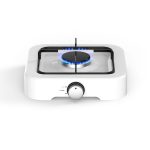 Aragaz de mici dimensiuni cu un singur arzator pentru soferii de camion, rulote, camping, calatorii, dimensiune 26 x 26cm, culoare Alba