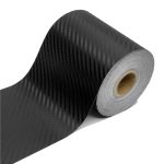 Rola ornament autoadeziv din autocolant Carbon 3D, dimensiune 5m x 7cm, culoare Neagra - imagine 3