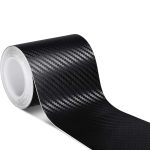 Rola ornament autoadeziv din autocolant Carbon 3D, dimensiune 5m x 7cm, culoare Neagra - imagine 2