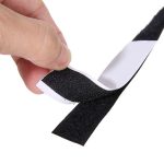 Banda Velcro autoadeziva, dimensiuni 30mm latime x 100cm lungime, culoare neagra - imagine 2