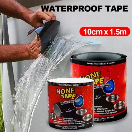 Banda Super Adeziva tip "FLEX TAPE" pentru repararea scurgerilor, rezistenta la apa, culoare neagra, dimensiune 150 x 10cm