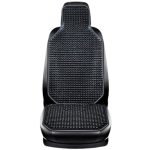 Husa Premium pentru scaun auto cu bile de masaj din lemn, dimensiune 122 x 42 cm, culoare Negru - imagine 2